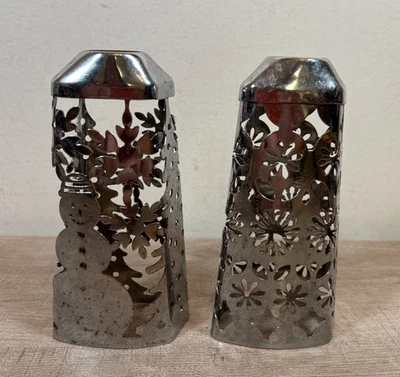 Juego de flores de invierno muñeco de nieve plateado soporte funda jabón loción Bath & Body Works Foto 1 de 4