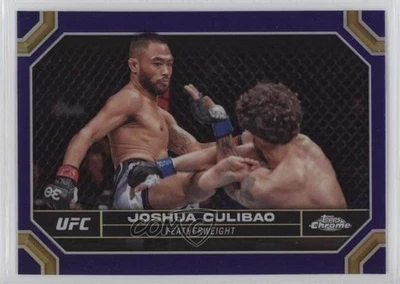 2024 Topps Chrome UFC Purple Refractor Joshua Culibao #101 Rookie RC - Image 1 of 2