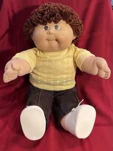 Cabbage Patch bambola ragazzo 1985 Xavier Roberts HM #8 capelli castani, occhi marroni - Foto 1 di 24