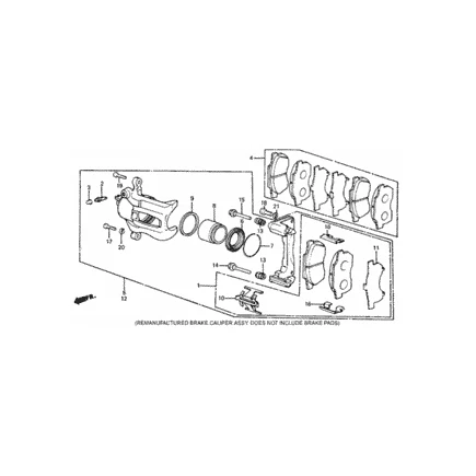 45234-692-013 Cubierta, Polvo (45234 692 013) para Honda Foto 1 de 4