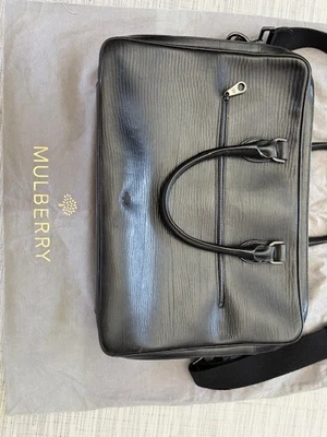 maletín de cuero negro morera Foto 1 de 4