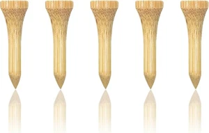 Camisetas de golf de madera de 1-1/2 pulgadas 100 unidades, camiseta corta de bambú de madera de golf de 1,5"... - Imagen 1 de 4