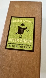 Vintage English Leather Men 4 Oz. Bottle New Old Stock W Box MEM Company USA - Picture 1 of 12