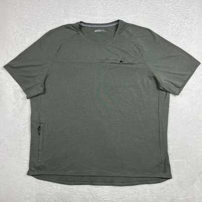 Camiseta REI Co Op Para Hombres XL Verde Búsqueda Activa Manga Corta Bolsillo Senderismo Tecnología Foto 1 de 4