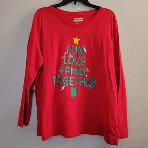 Jammies For The Family Damen 2-teilige Shorts & Langarm Weihnachten PJ's Gr. XXL - Bild 1 von 10