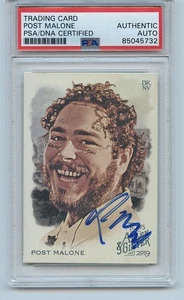 Post Malone Signed Autographed 2019 Topps Allen & Ginter Card #176 Psa/Dna Posty - Picture 1 of 2