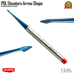 PDL Elevator Luxating Spade Serrated Titanium Coated Tooth Extraction Elevators - Picture 1 of 5