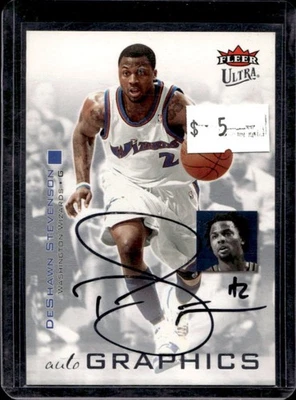 Autografías Fleer Ultra DeShawn Stevenson 2007-08 tinta negra #AU-ST Wizards Foto 1 de 2