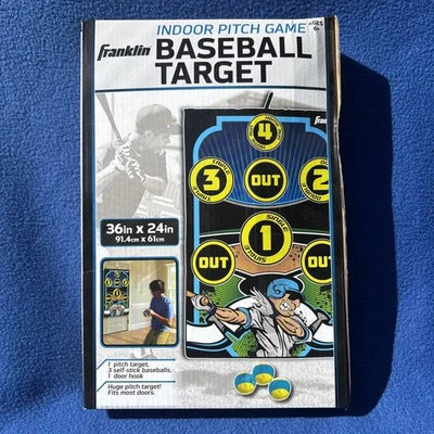 Nuevo Franklin Juego de Lanzamiento Objetivo de Béisbol Interior con Pelotas Autoadhesivas y Gancho para Puerta Foto 1 de 2