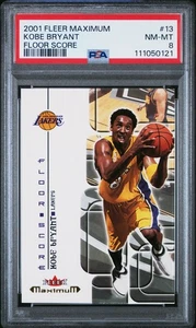 Kobe Bryant 2001-02 Fleer Maximum #13 FS Floor Score Los Angeles Lakers PSA 8 - Picture 1 of 2