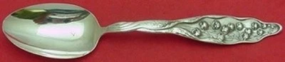 Antigua cuchara para servir Lily of the Valley de Whiting de plata de ley de 8 1/8" Foto 1 de 2