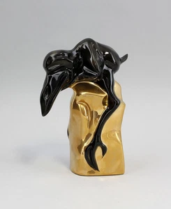 9942435-d Porzellan Figur betrunkener Rabe Degli Gold Wagner & Apel H15cm - Picture 1 of 2