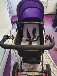 2 in 1 Newborn Baby Pram Pushchair Travel System Buggy - Picture 1 of 8