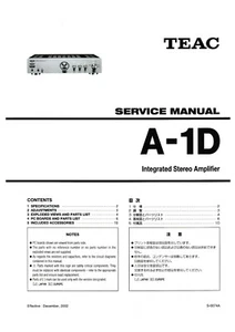 Manual de servicio instrucciones para Teac A-1D - Imagen 1 de 1