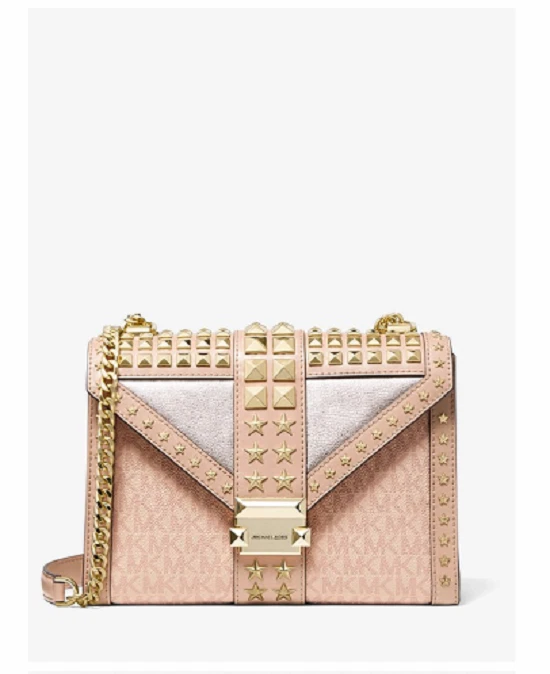 Bolso Cartera Convertible Michael Kors MK Whitney Star Tachonado Adornado NUEVO Foto 1 de 4