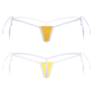 Womens G-String Bottoms Thong Solid Color T-Back Underwear Panties Pool Party - Picture 1 of 178
