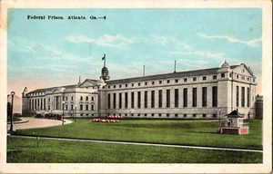 Postcard Federal Prison Atlanta Georgia White Border Unposted - Bild 1 von 2