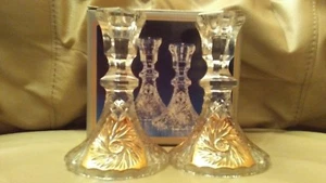 BAVARIAN CRYSTAL- CANDEL HOLDERS - Picture 1 of 3