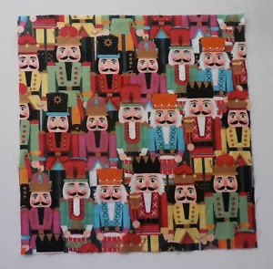 Cotton Group B Fabric Nutcrackers 1 Piece 10 1/2" L x 10 1/4" W - Holidays - Picture 1 of 3