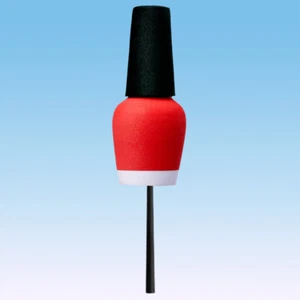 Tenna Tops Rojo Esmalte de Uñas Botella Decoración de Coche Antena Topper Accesorio Automático (Nuevo) - Imagen 1 de 6