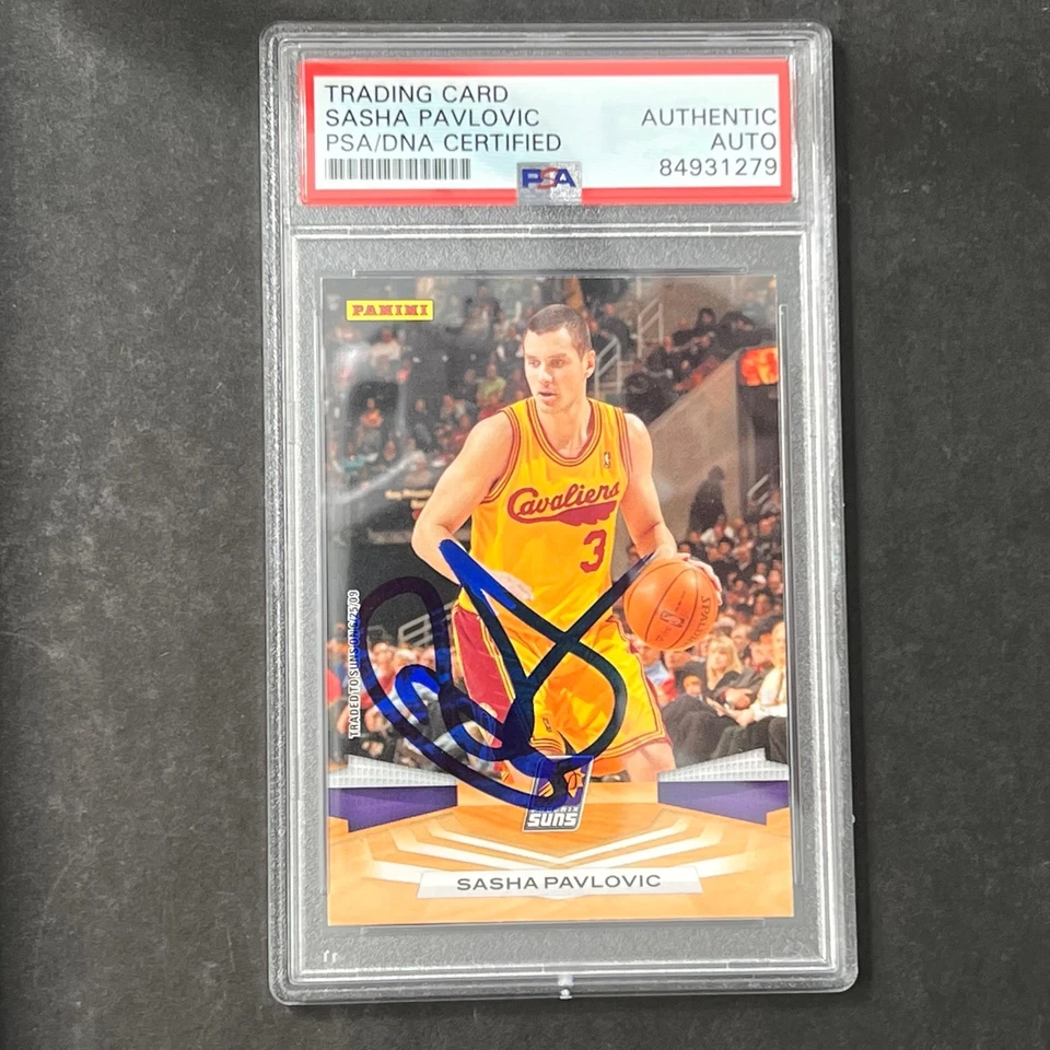 2009 Panini #280 Sasha Pavlovic Signed Card AUTO PSA Slabbed Suns - Image 1 of 2