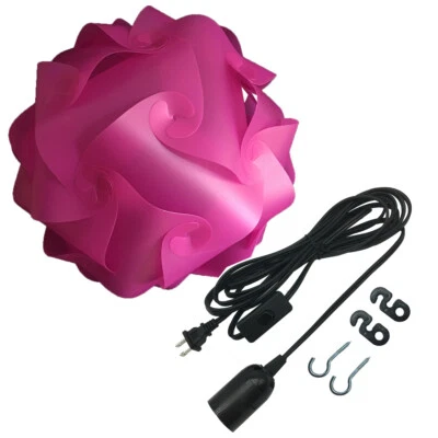 Kit de pantalla de lámpara rompecabezas IQ colgante de techo grande Bzwoyk 15 pies cable colgante negro Foto 1 de 4