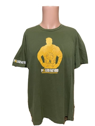 Men’s Oakland Athletics PALEO FAT KID Shirt Size XL Cover