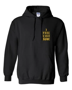 I Feel Like Kobe - Kanye West - Mamba Day - Black Hooded Sweats Hoodie - Picture 1 of 3