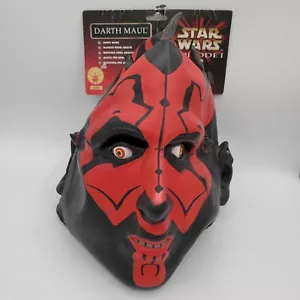 Star Wars Vintage Darth Maul Rubber Mask Rubies Costumes #2509 Adult Size - NEW - Picture 1 of 8