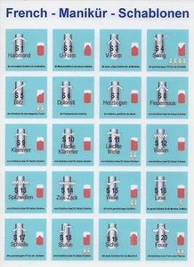 40 European French Manicure Schablonen Weltmeisterqualität Top Marke Auswahl - Bild 1 von 21