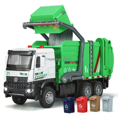 Müllwagen Spielzeug Druckguss Müllauto Spielzeug fur Kinder mit Licht Sound - Bild 1 von 4