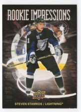 2008-09 UPPER DECK SERIE 2 ROOKIE IMPRESSIONS STEVEN STAMKOS R21