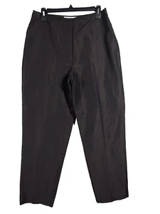 Womens Silk Linen Pants Size 12 Shimmer Sheen Business Career Office Event NWT - Picture 1 of 13