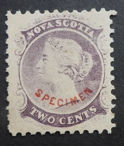 NOVA SCOTIA #9 SPECIMEN SPIRO WELL DONE HISTORIC FORGERY CAN.SHIP $1.99 COMB. - Picture 1 of 2