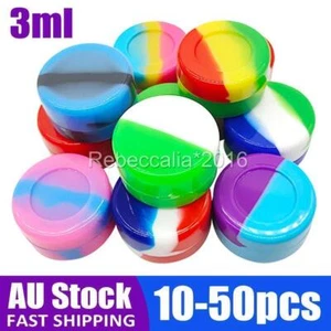 10-50PCS 3ml Silicone Containers Non-stick Wax Oil Jars Storage Lot Tool Pots - Picture 1 of 6