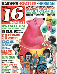 16 Teen Magazine Nov. 1966 Beatles, Dave Clark 5, Rolling Stones,Beach Boys,MORE - Picture 1 of 6