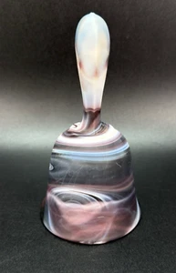 Vintage Imperial lila Schlacke Glas Glocke mit Original Aufkleber 5,5" um 1850 - Bild 1 von 8