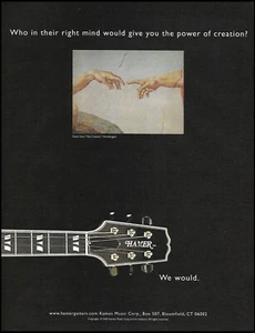 Guitarras Hamer 2005 anuncio El Poder de la Creación guitarra anuncio impresión - Imagen 1 de 3