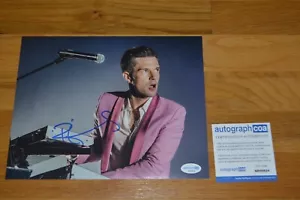 The Killers ~ Brandon Flowers foto autografata a colori 8x10 con AUTOGRAFO COA - Foto 1 di 6