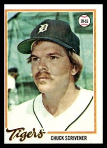 1978 Topps #94 Chuck Scrivener Detroit Tigers Baseball card