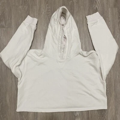 Lululemon Women’s Size 16 Cropped Hoodie White - Image 1 of 4