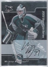 2002-03 Be A Player Signature Series Autographs Miikka Kiprusoff