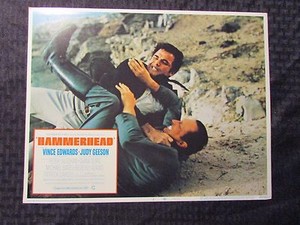 1968 HAMMERHEAD 14x11" Lobby Card #2 FVF Vince Edwards, Judy Geeson