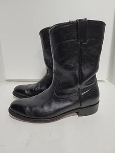 WOLVERINE SCHWARZ LEDER ZUM ÜBERZIEHEN FREIZEIT HERREN 11B STIEFEL - Bild 1 von 8