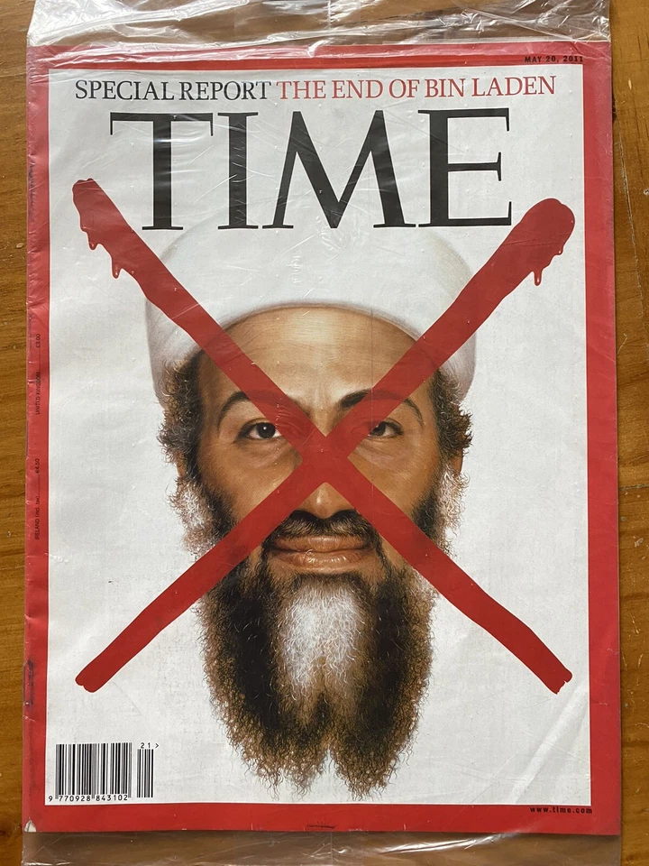 TIME MAGAZINE 2011 Osama Bin Laden Red X ISSUE Special Report NEW SEALED No Lab - Image 1 of 3