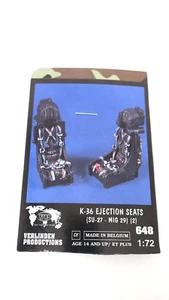VERLINDEN 1/48 ZVEZDA K-36DM EJECTION SEATS FOR SU-27 / MIG-29 (2 SEATS) 648 - Picture 1 of 2