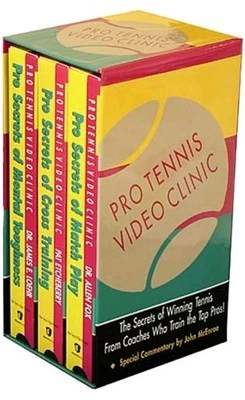 Pro Secrets Instructional VHS Video Pro Tennis Video Clinic Set of 3 Acorn Media - Image 1 of 4