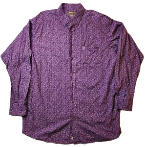 Camisa Ariat Para Hombres Con Botones XL ALTA Púrpura Bordado Logo Vaquero Rancho Montar - Imagen 1 de 8