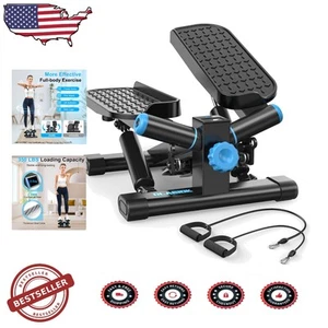 Portable Mini Stepper with Resistance Bands for Effective Home Cardio Workouts - Picture 1 of 9