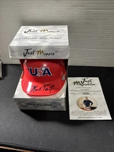 MARK TEIXEIRA - Autographed USA Baseball Mini Helmet #d 17/ 120 Just Minors COA - Picture 1 of 4